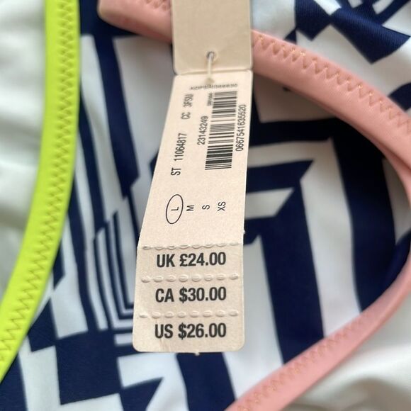 Victoria’s Secret Classic Hipster Swim Bottoms. Geometric Print. Size Large. NWT - Picture 4 of 10